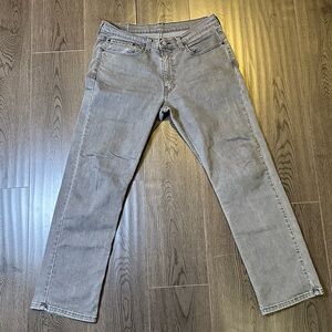 Levi’s 514 Mens Jeans W34 L32 Gray Straight Leg Stretch Denim Casual Five Pocket